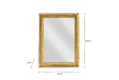 Yadur Rectangular Mirror - Antique Brass - Small