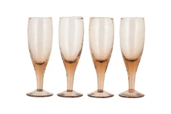 Yala Hammered Champagne Glass - Dusty Terracotta (Set of 4)