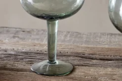 Yala Hammered Gin Glass - Sage Green (Set of 2)