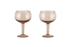 Yala Hammered Gin Glass - Dusty Terracotta (Set of 2)