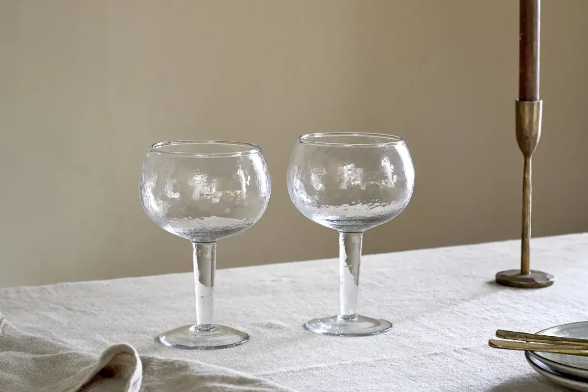 Yala Hammered Gin Glass - Clear (Set of 2)