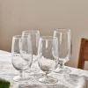 Yala Hammered Glass - Clear (Set of 4)