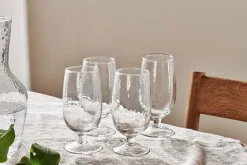 Yala Hammered Glass - Clear (Set of 4)
