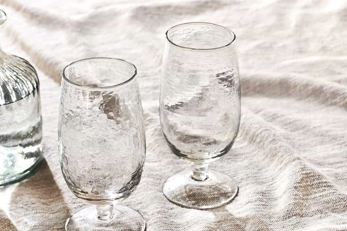 Yala Hammered Glass - Clear (Set of 4)