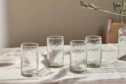 Yala Hammered Highball - Clear (Set of 4)