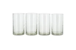 Yala Hammered Highball - Clear (Set of 4)