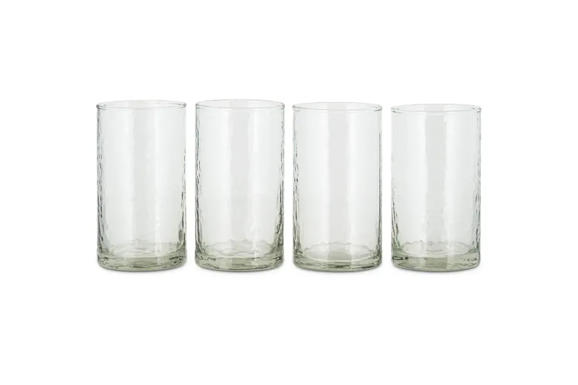 Yala Hammered Highball - Clear (Set of 4)