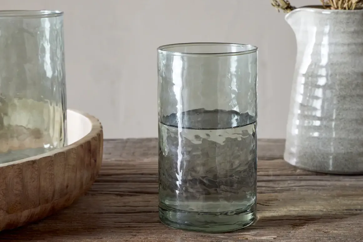 Yala Hammered Highball - Sage Green (Set of 4)