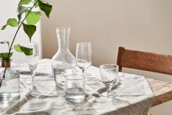 Yala Hammered Tumbler - Clear Glass (Set of 4)