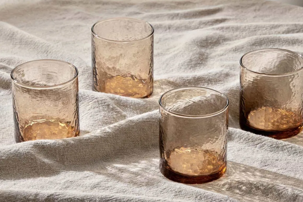 Yala Hammered Tumbler - Dusty Terracotta (Set of 4)