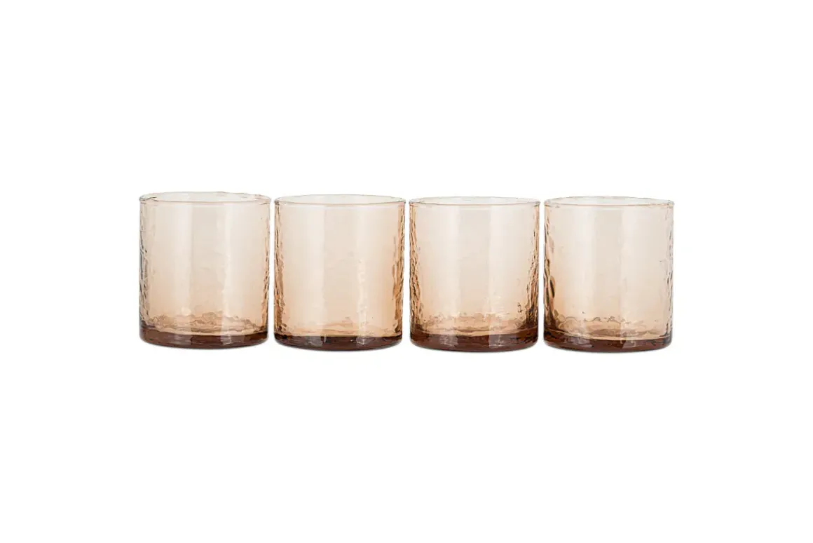 Yala Hammered Tumbler - Dusty Terracotta (Set of 4)