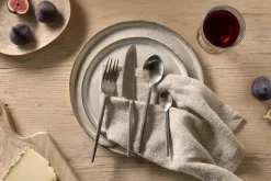 Yani Cutlery Set - Matt Black (Set of 16)