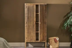 Yasha Reeded Mango Wood Cabinet