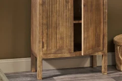Yasha Reeded Mango Wood Cabinet