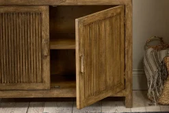 Yasha Reeded Mango Wood Sideboard