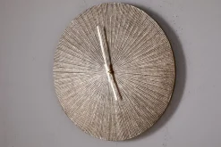 Zuwena Etched Wall Clock - Antique Brass