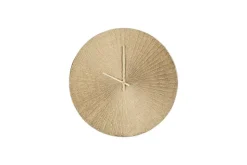 Zuwena Etched Wall Clock - Antique Brass