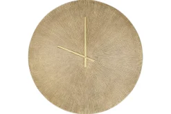 Zuwena Etched Wall Clock - Antique Brass